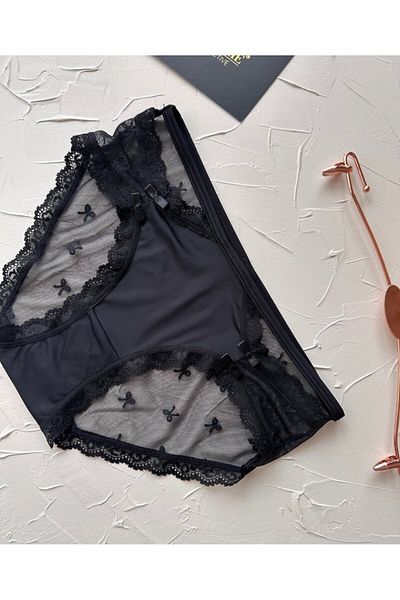 İntive Lingerie Σλιπ Arya Ιαπωνικού στυλ με λεπτομέρεια από τούλι με δαντέλα - 2853