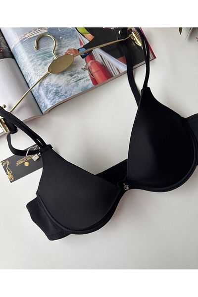 İntive Lingerie Μαύρο Σουτιέν χωρίς στήριγμα με κύπελλο για ρούχα με χαμηλό κοπέλα