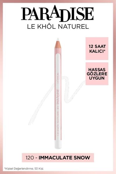 L'Oreal Paris Beyaz Göz Kalemi - L'oréal Paris Paradise Le Khol Göz Kalemi 120 Immaculate Snow