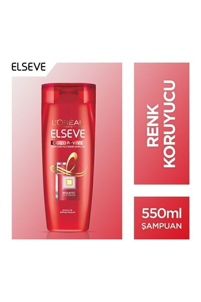 ELSEVE L'oréal Paris Colorvive Renk Koruyucu Bakım Şampuanı 550 ml