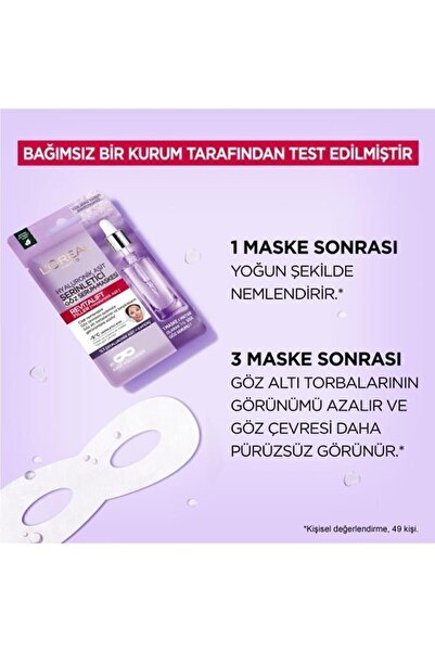L'Oreal Paris Revitalift Filler Serinletici Göz Serum Maskesi