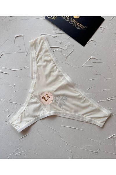 İntive Lingerie Intive Fk Imported Ice Silk Net Cotton Breathable Daily Use Comfortable Thong-2927