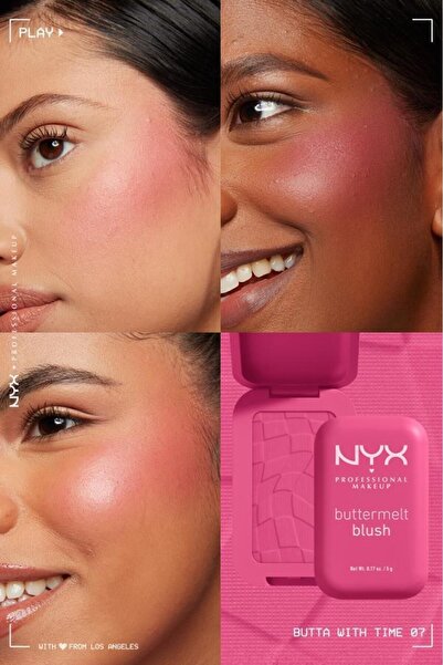 NYX Professional Makeup Buttermelt Blush Kremsi Pembe Pudra Allık - 07 Butta With Me