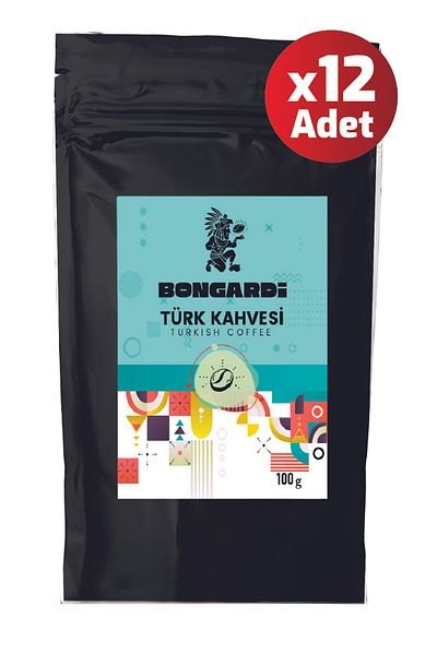 Bongardi Coffee Turkish Coffee Medium Roasted 12 Pcs 100 g Ziplock Package Qualified Coffee