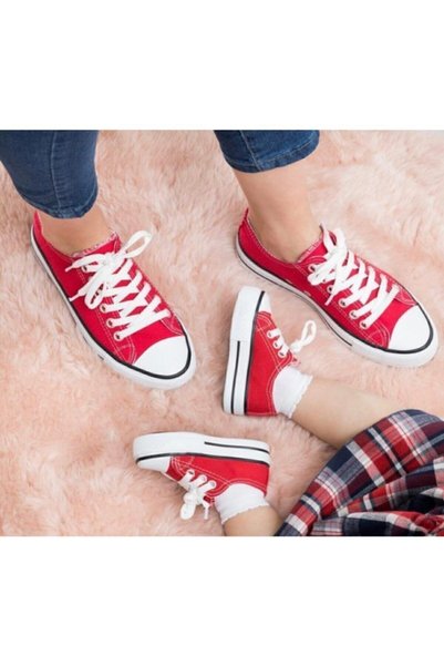 wemodaa Unisex Cnv Red Sneakers