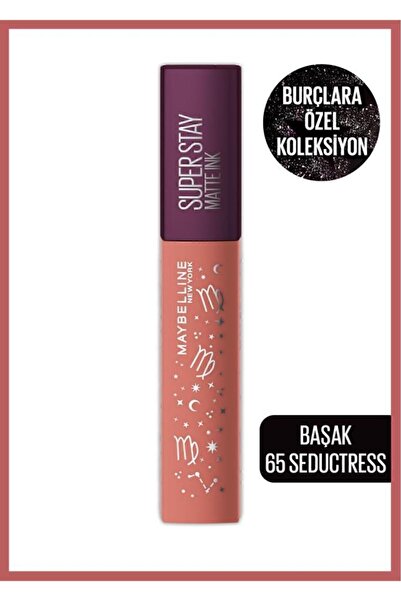 Maybelline New York Super Stay Matte Ink Zodiac Likit Mat Ruj- 65 Seductress ...