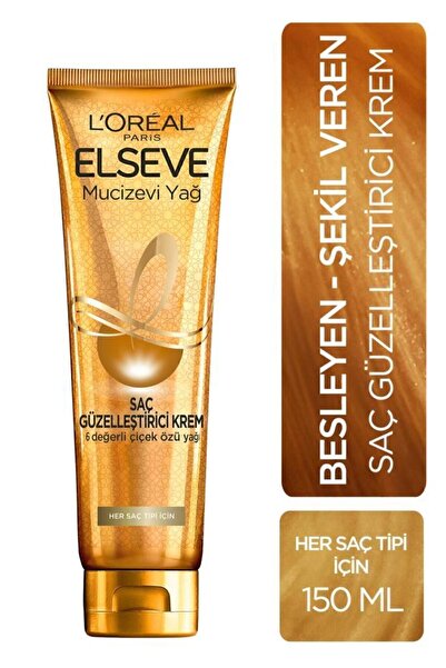 ELSEVE Mucizevi Yağ Saç Güzelleştirici Krem 150 ml - Her Saç Tipi 2'li Set