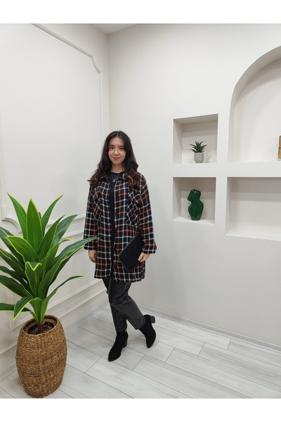 Moda Krash Set cămașă și cămașă interioară în stil lumberjack - Tăiere supradimensionată