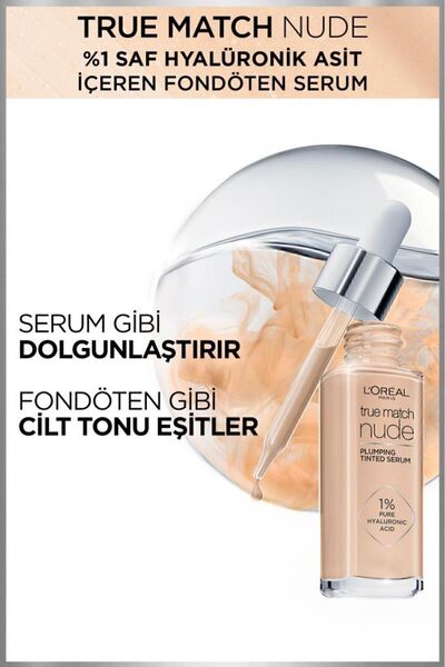 L'Oreal Paris True Match Nude Serum Fondöten 0 5 2 Very Light