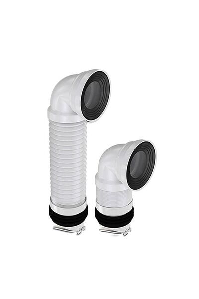 yapıtaşı Yt67 Dirsekli Çekvalfli Körüklü Klozet Gider Borusu/haşere Koku Önleyici Dirsekli Klozet Kadası
