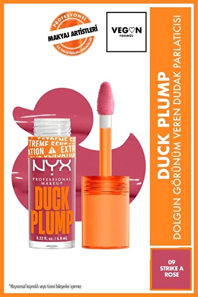 NYX Professional Makeup Duck Plump Dolgun Görünüm Veren Dudak Parlatıcısı - 0...