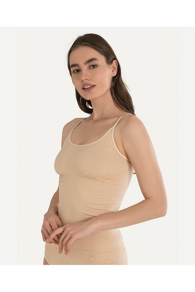 İntive Lingerie NBB Λεπτό μονόχρωμο μπλουζάκι με λαιμόκοψη U -2433