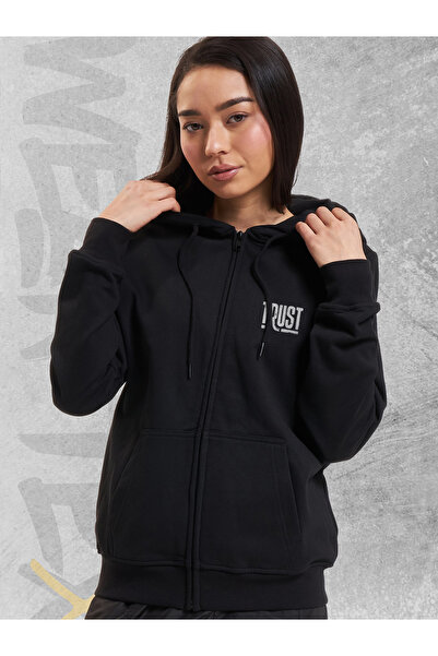 WEARTEX Εποχικό μπουφάν ζακέτα με φερμουάρ με στάμπα Trust