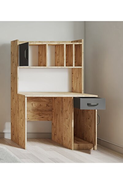 FUHO İda Çalışma Masası Atlantik Çam-antrasit