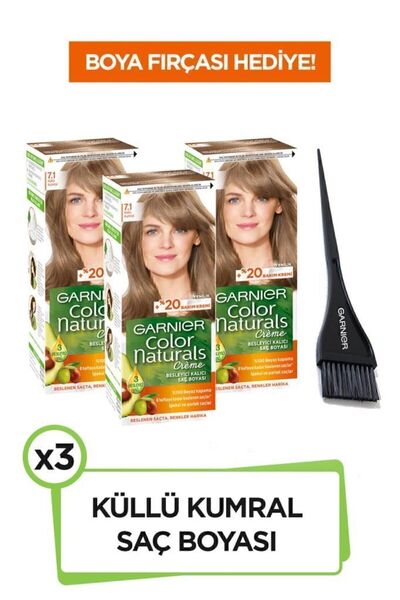 Garnier 3'lü Color Naturals 7.1 Küllü Kumral Seti