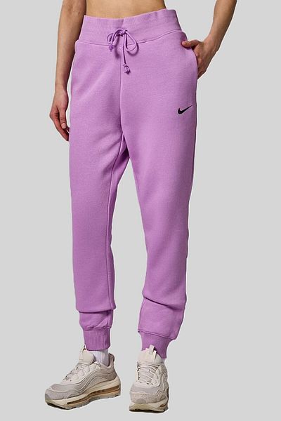 Nike Αθλητικά ρούχα Phoenix Fleece Γυναικεία Jogger Ψηλόμεση Loose Fit Γυναικεία Φούτερ Μωβ