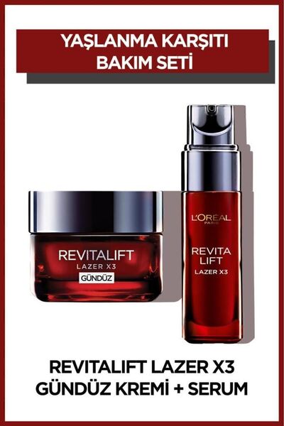 L'Oreal Paris Yaşlanma Karşıtı Revitalift Laser X3 Cilt Serumu 30 ml Gündüz K...