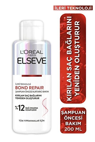 ELSEVE Bond Repair Bağ Onarıcı Saç Bakım Seti Şampuan + Bakım Kremi + Şampuan Öncesi Kurtarıcı Bakım