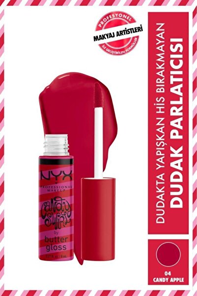 NYX Professional Makeup Butter Gloss Candy Swirl Dudak Parlatıcısı - Candy Apple