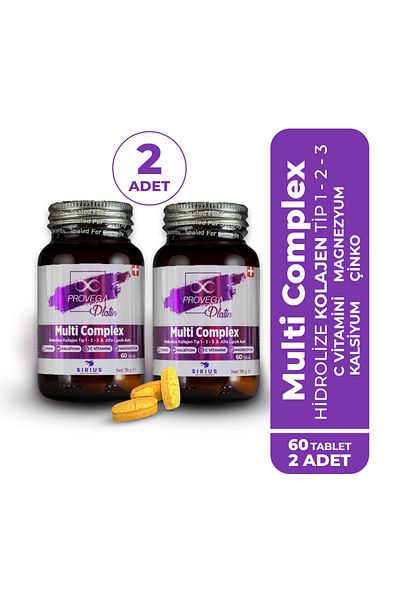Provega (2 Pcs) Platinum Multi Complex Hydrolyzed Collagen Alpha Lipoic Acid Magnesium Calcium Boron