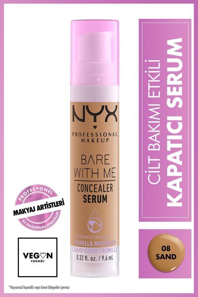 NYX Professional Makeup Bare With Me Kapatıcı Serum 08 Sand Concealer