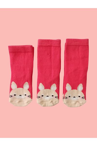 Butik Girls, Series 1-4 Years Cat Pattern Socks
