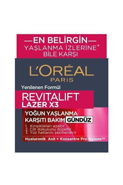 L'Oreal Paris Yaşlanma Karşıtı Revitalift Laser X3 Cilt Serumu 30 ml Gündüz Kremi 50 ml