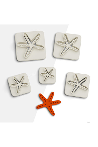 brocutters قالب سيراميك نجم البحر 5 مقاسات - طين بوليمر وقصة مجوهرات، قالب كو...