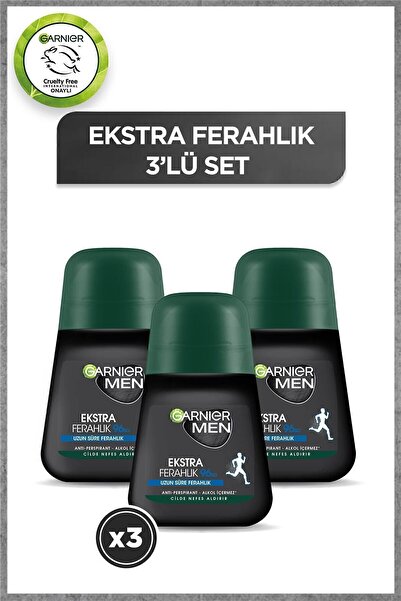Garnier 3'lü Men Ekstra Ferahlık Roll-on Seti