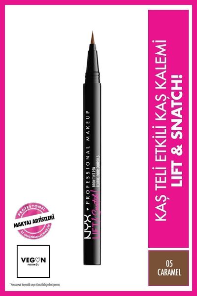 NYX Professional Makeup Lift & Snatch! Brow Tint Pen Caramel - Kaş Kalemi