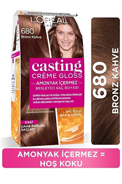 L'Oreal Paris L'Oréal Paris Casting Crème Gloss Saç Boyası - 680 Bronz Kahve