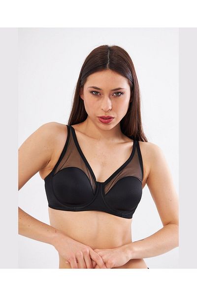 İntive Lingerie Le Jardin Linda B-C Cup Thin Soft Cup σουτιέν - Λεπτομερής συσκευή συσκευασίας από τούλι (9200)