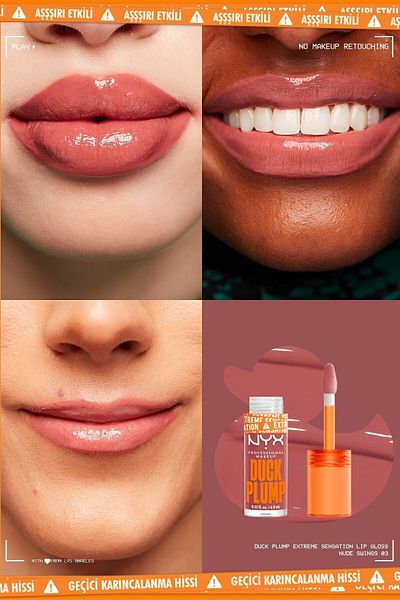 NYX Professional Makeup DUCK PLUMP LIP PLUMPING LACQUER - NUDE SWINGS