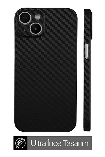 bast iPhone 15 Telefon Kılıfı Carbon Siyah