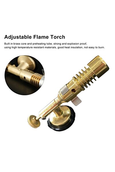 Depolife Şaloma Gaz Pürmüz Başlığı Tamirci Pürmüz Kafası torch başlık yüksek alev Kaynak çakmağı çakmak gazı