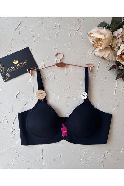 İntive Lingerie Sutien de zi cu zi cu decolteu în V, fără sudură, respirabil,...