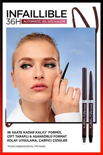 L'Oreal Paris Infaillible Automatischer Gel-Augenstift – Braun