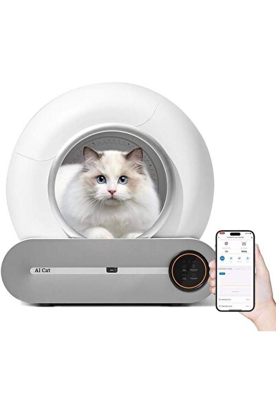 AI Cat Akıllı Kedi Tuvaleti / Kum Kabı