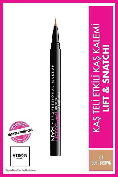 NYX Professional Makeup Lift & Snatch! Brow Tint Pen Soft Brown - Kaş Kalemi