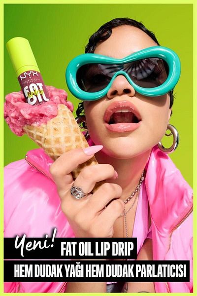NYX Professional Makeup Lip Oil - Losin' Cone-Trol Fat Oil Lip Drip Gloss