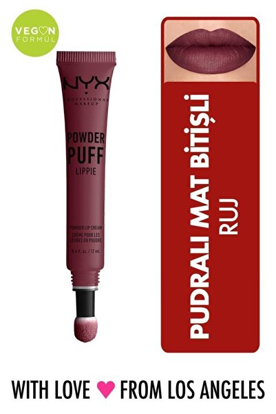 NYX Professional Makeup Powder Puff Lippie Moody Ruj 800897148294