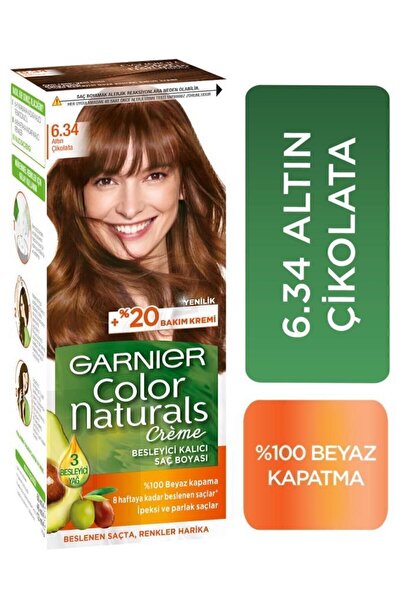 Garnier Color Naturals Saç Boyası 6.34 Altın Çikolata