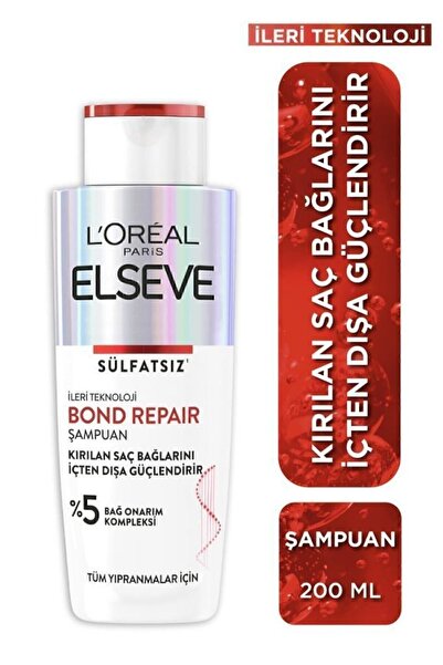 ELSEVE Bond Repair Bağ Onarıcı Saç Bakım Seti: Onarıcı Bakım Kremi 150ml + Güçlendirici Şampuan 200ml