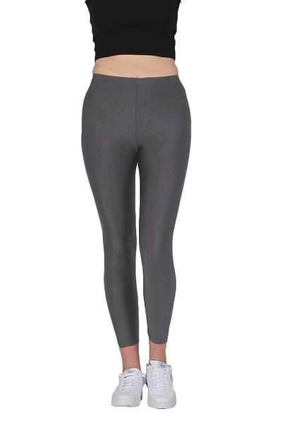 FSM1453 Jambiere de damă, lucioase, până la gleznă, cu talie mijlocie-înaltă, disco, slim fit, colorate, pentru atlet - 4892