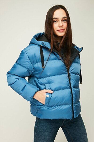 QAWWA Women's Saxe Hooded Fiber Windproof Puffer Winter Jacket