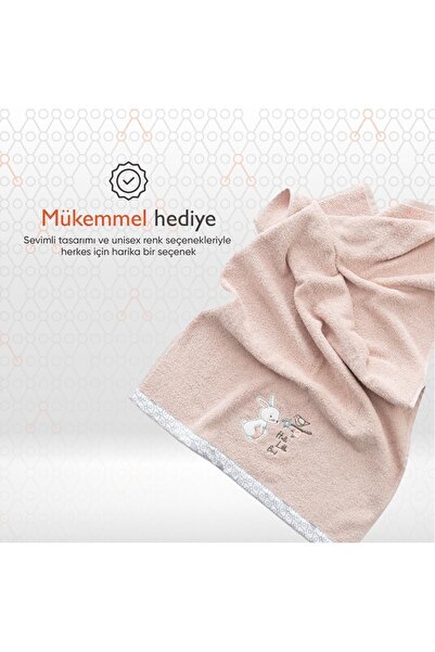 Gezenbebe Hero Bunny Вишитий дитячий рушник для рук і голови - 50X90