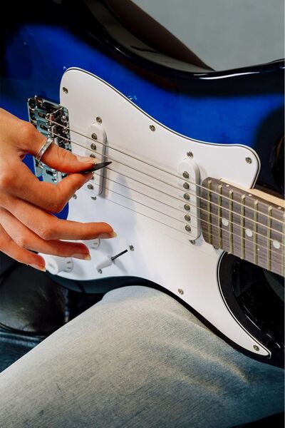 Midex Ceg-36bl 8-12 Yaş Çocuklar Için Amfili Full 3/4 36 Inç Elektro Gitar Seti Blue