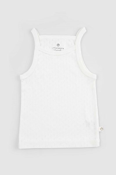 Little Gusto Ecru Colored Organic Cotton Baby Undershirt and Bloomer Set