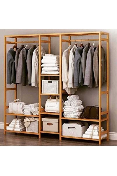 Hazel Mobilya Açık Gardrop Elbise Askılığı Y;150 G;140 D;30 20ds