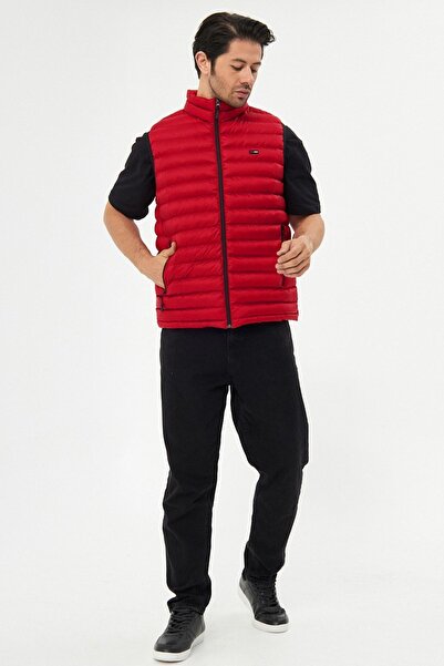 Fuga Ibiza Чоловічий надувний жилет на підкладці з водо- та вітрозахистом червоного кольору